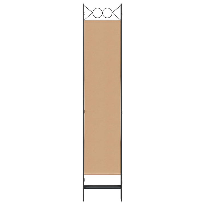 5-panel rumdeler Beige 200 x 200 cm Stof