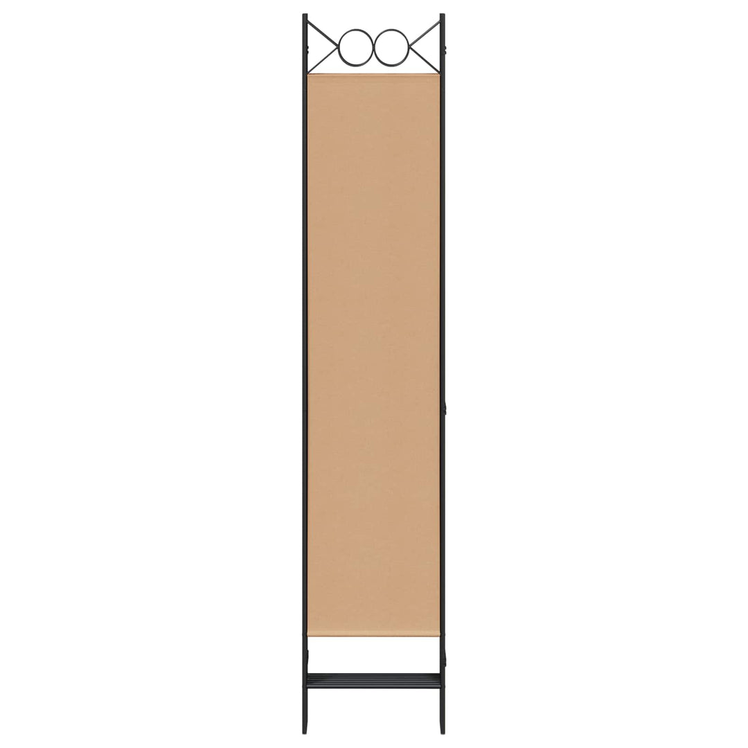 6-Paneler Rumdeler Beige 240 x 200 cm Stof