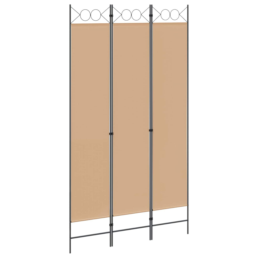 3-panel rumdeler Beige 120 x 220 cm Stof