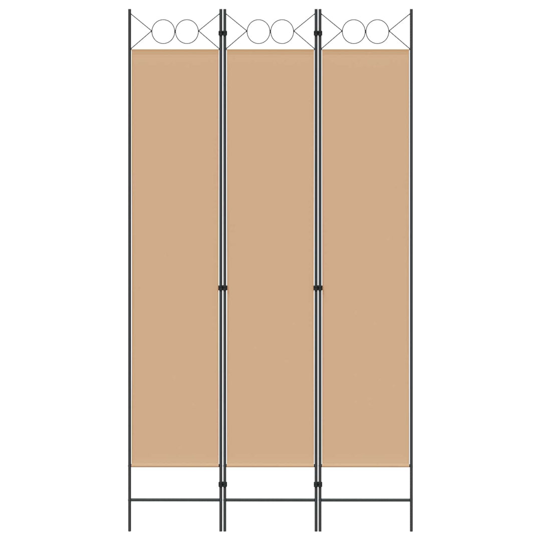 3-panel rumdeler Beige 120 x 220 cm Stof