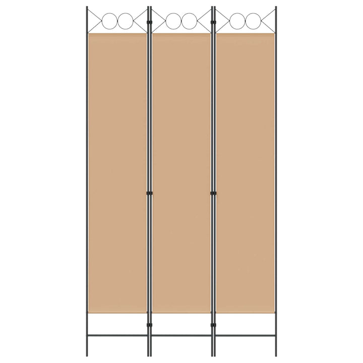 3-panel rumdeler Beige 120 x 220 cm Stof