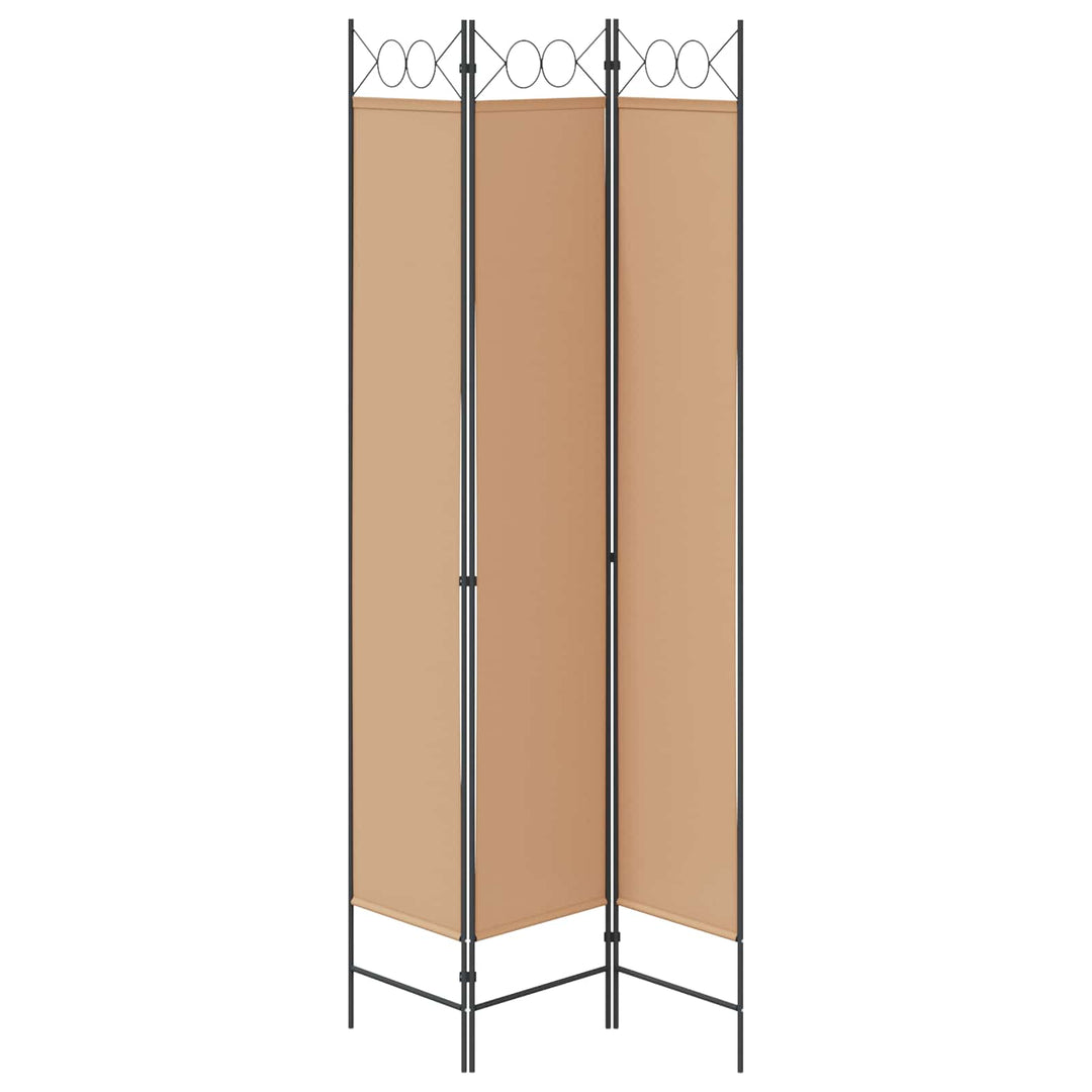 3-panel rumdeler Beige 120 x 220 cm Stof
