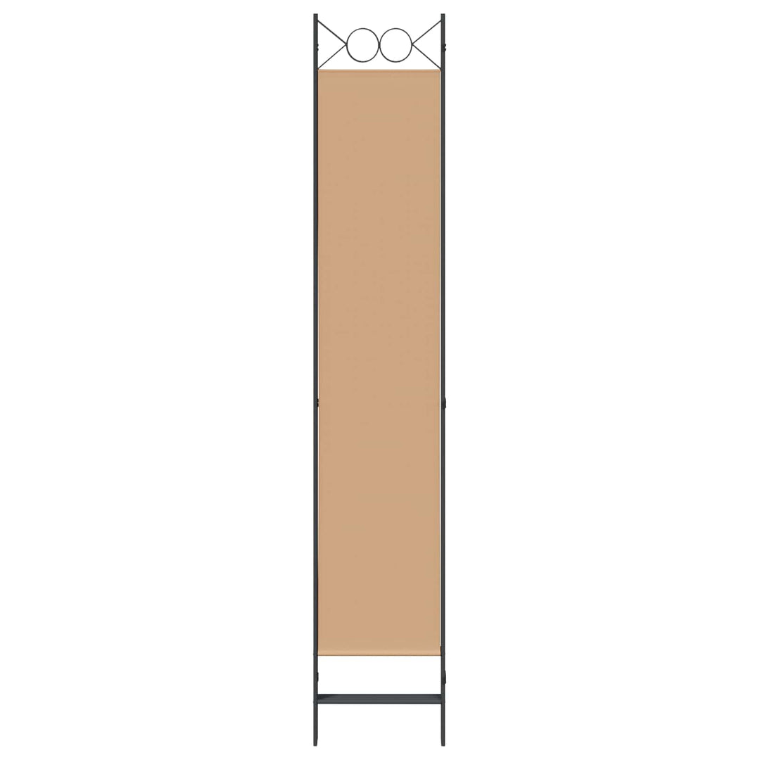 4-panel rumdeler Beige 160 x 220 cm Stof