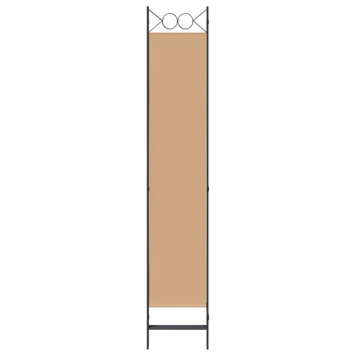 4-panel rumdeler Beige 160 x 220 cm Stof