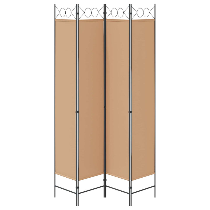 4-panel rumdeler Beige 160 x 220 cm Stof
