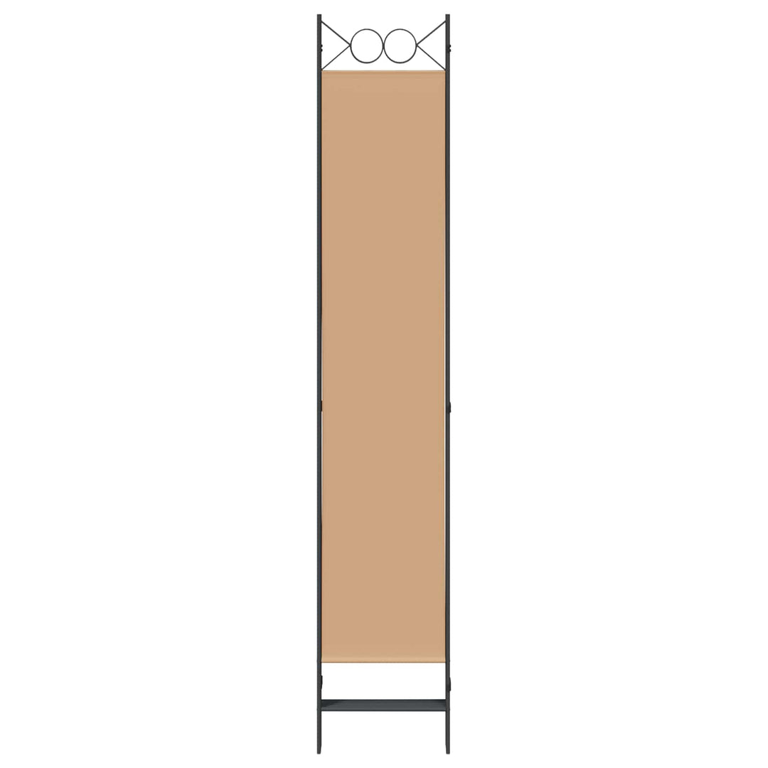 5-panel rumdeler Beige 200 x 220 cm Stof