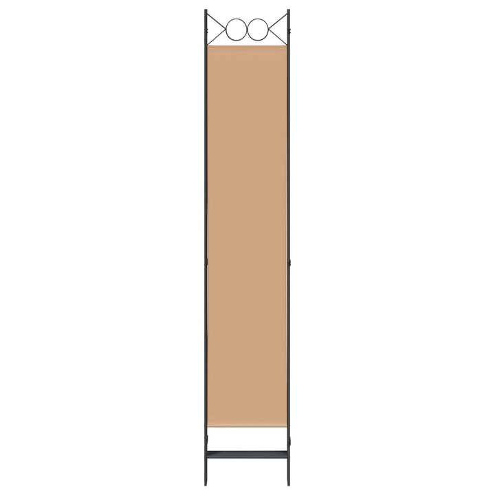 5-panel rumdeler Beige 200 x 220 cm Stof