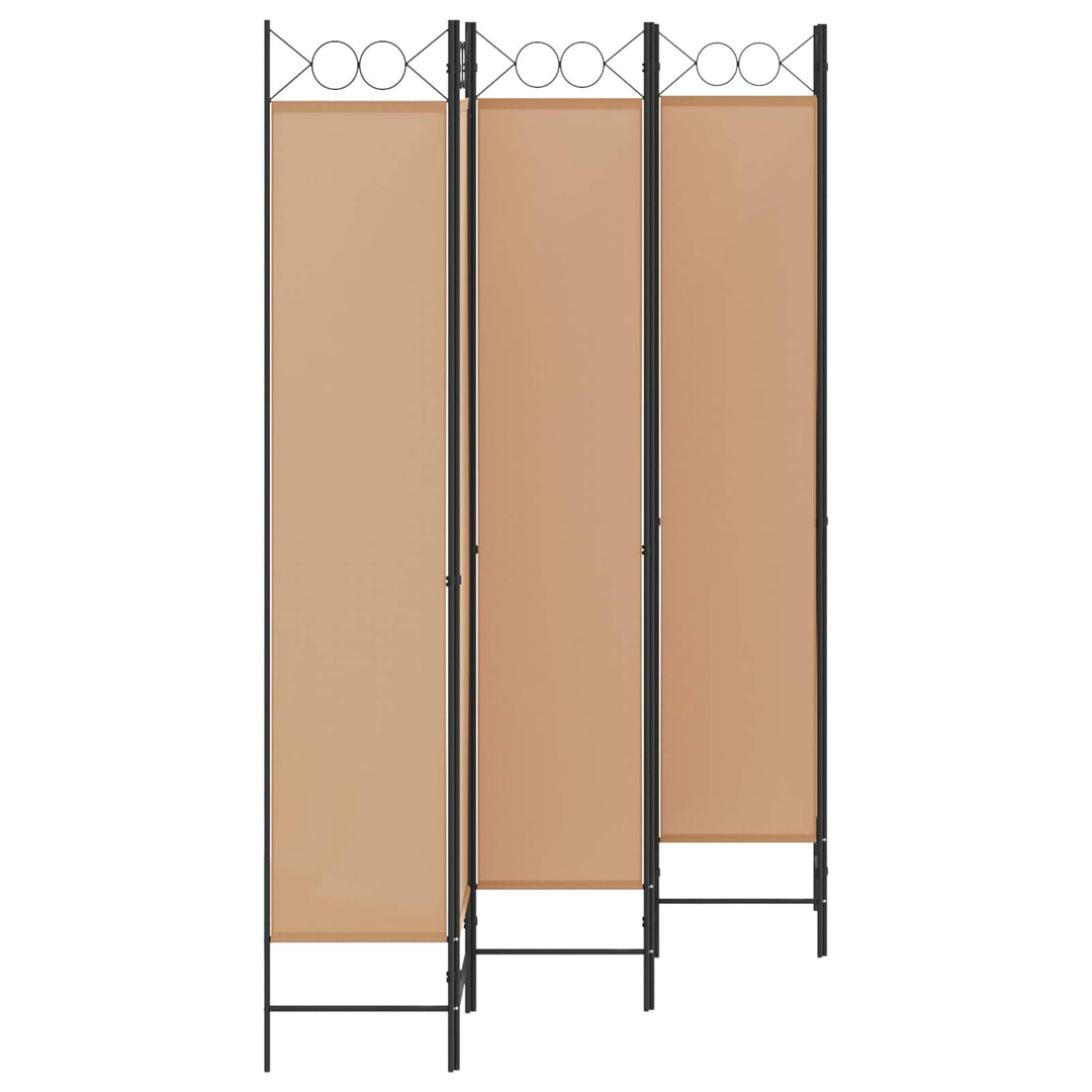 6-Paneler Rumdeler Beige 240 x 220 cm Stof