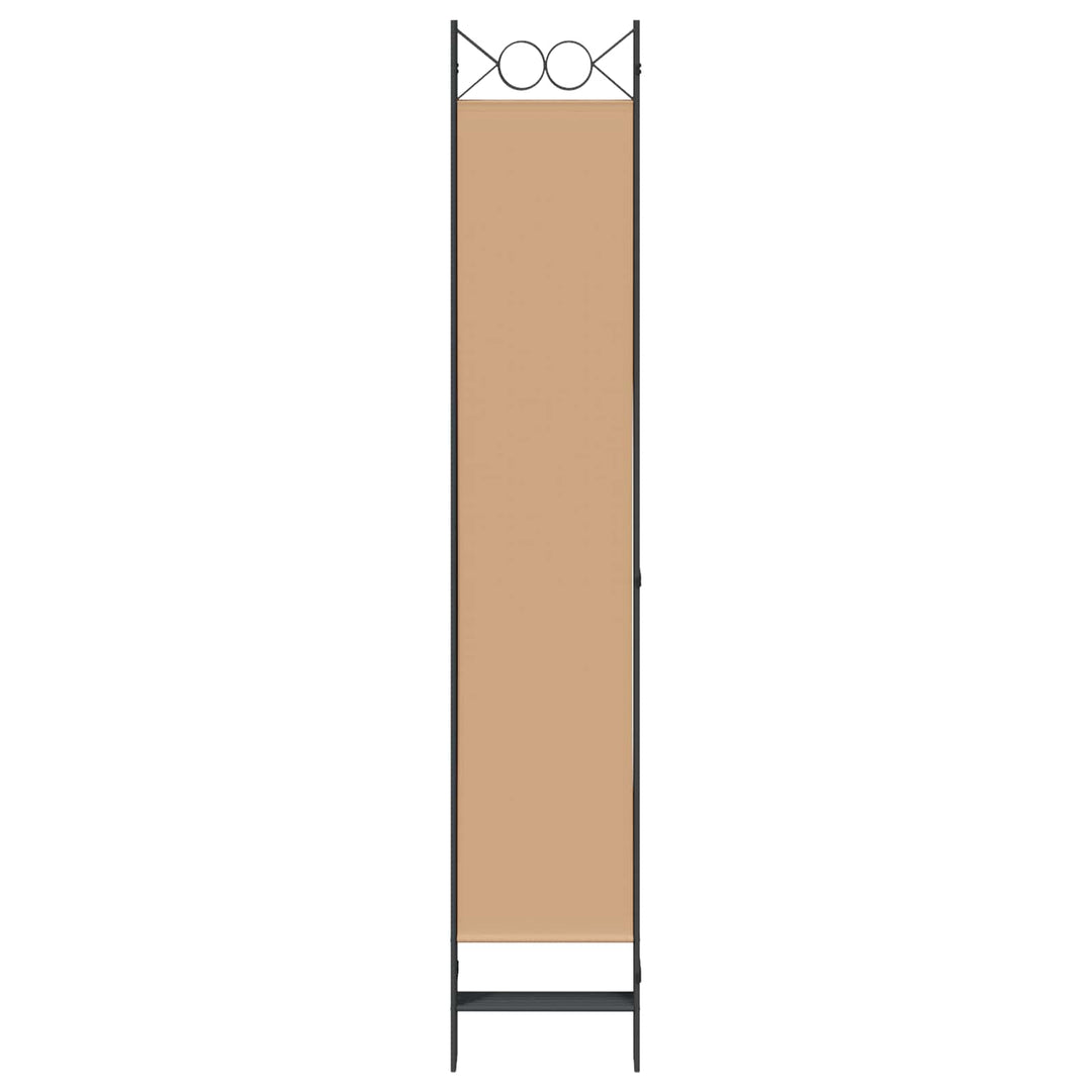6-Paneler Rumdeler Beige 240 x 220 cm Stof