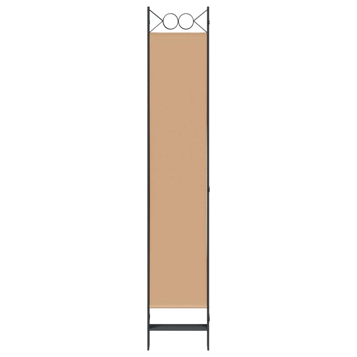 6-Paneler Rumdeler Beige 240 x 220 cm Stof