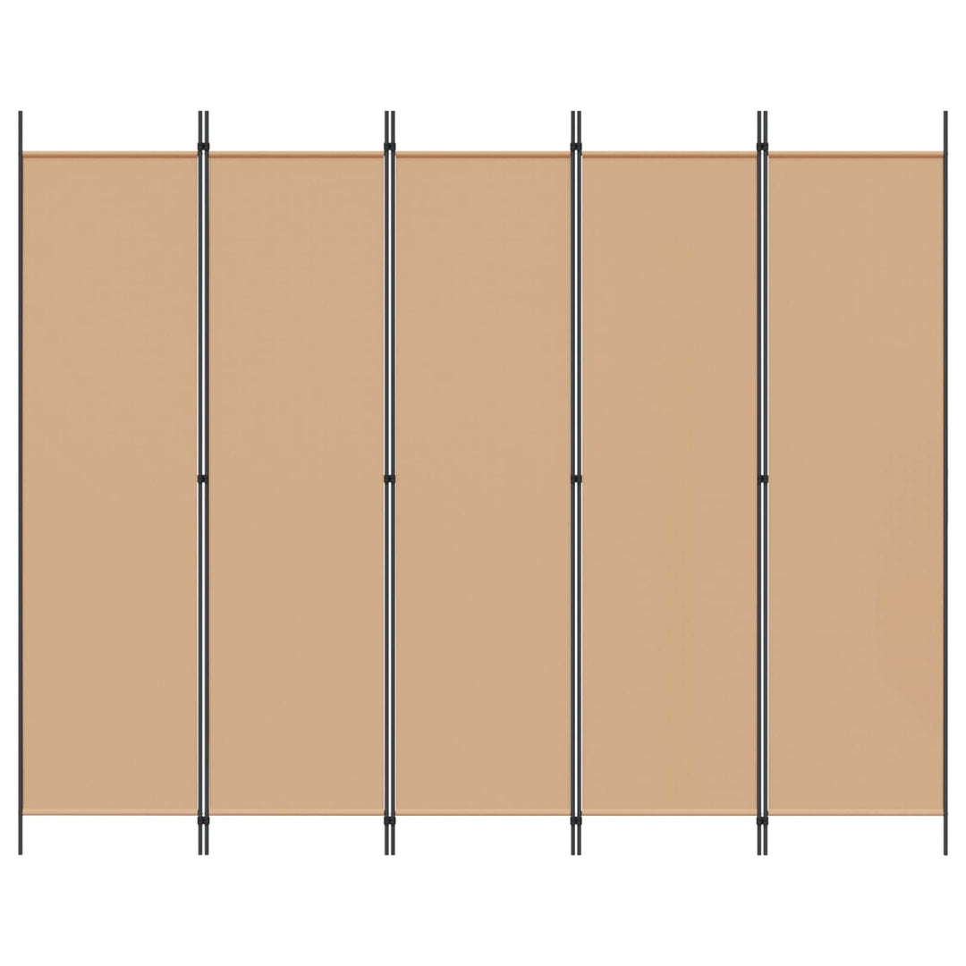 5-panel rumdeler Beige 250 x 200 cm Stof