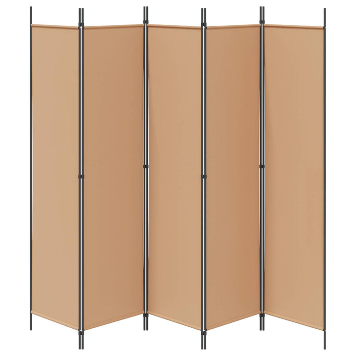 5-panel rumdeler Beige 250 x 200 cm Stof