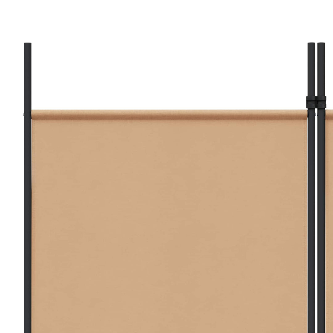 5-panel rumdeler Beige 250 x 220 cm Stof