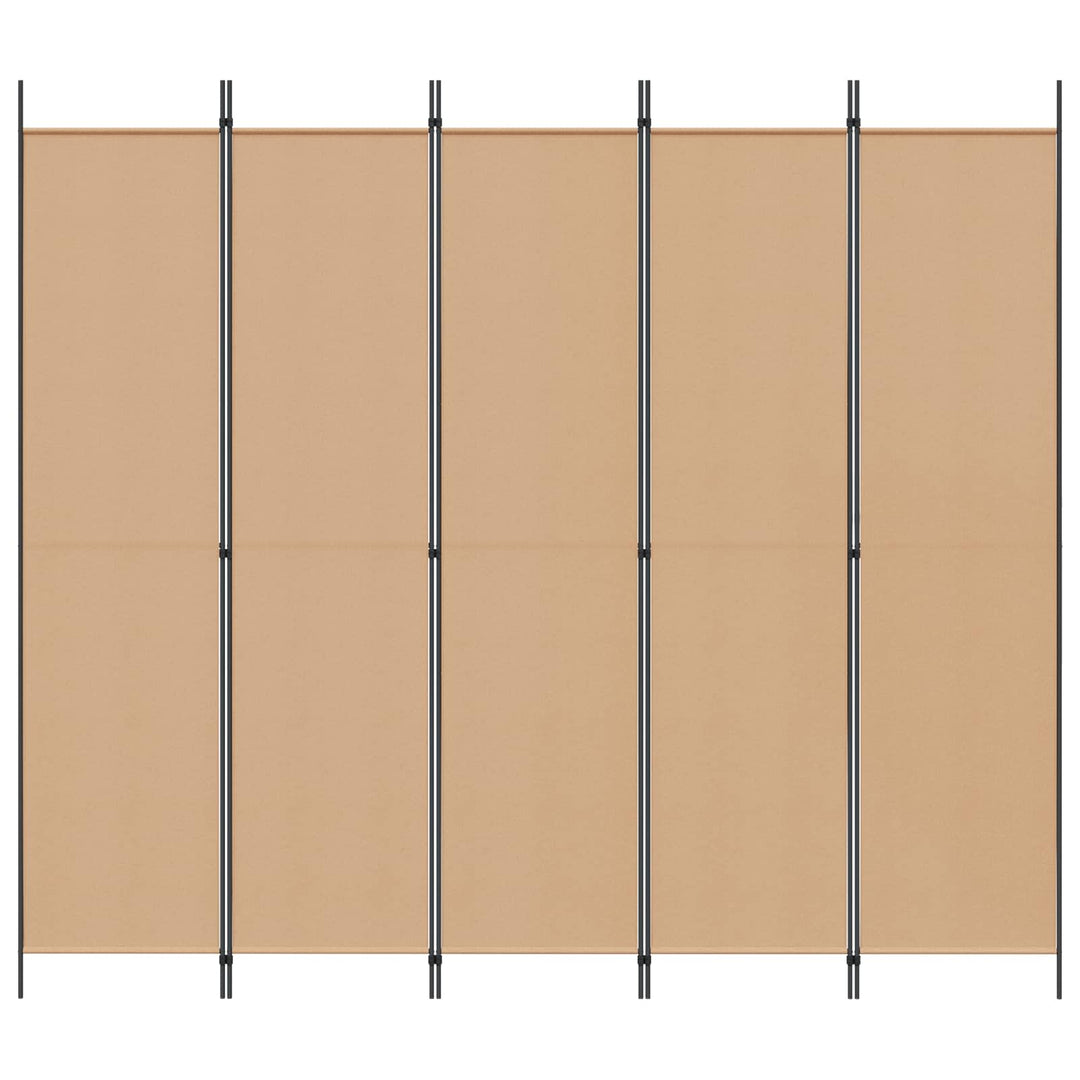 5-panel rumdeler Beige 250 x 220 cm Stof