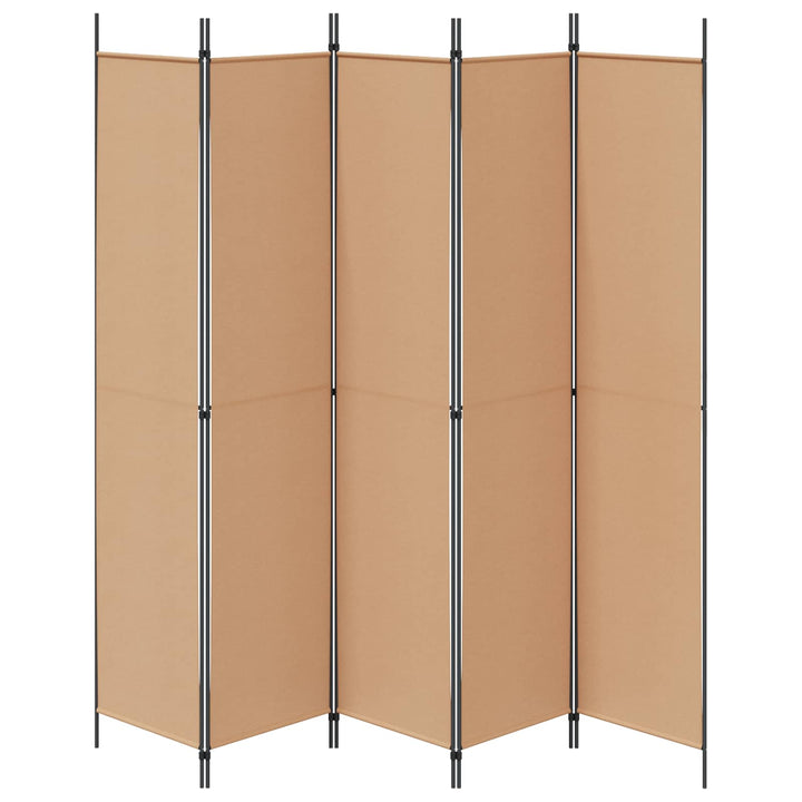 5-panel rumdeler Beige 250 x 220 cm Stof