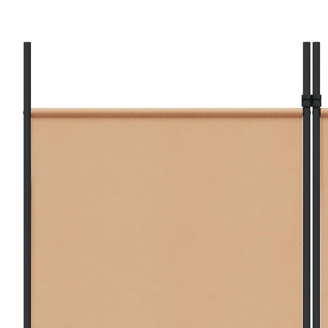 6-Paneler Rumdeler Beige 300 x 220 cm Stof