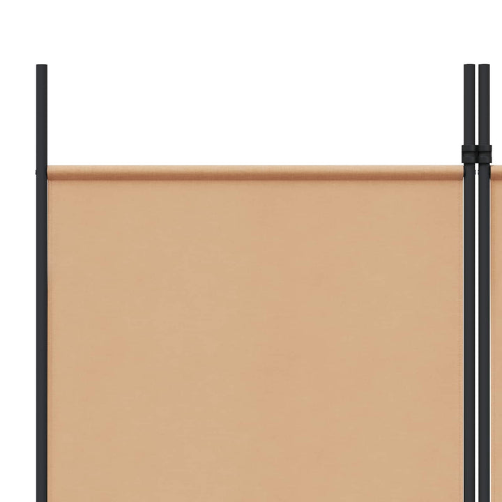6-Paneler Rumdeler Beige 300 x 220 cm Stof