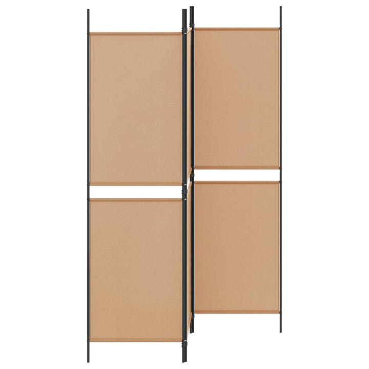3-panel rumdeler Beige 150 x 180 cm Stof