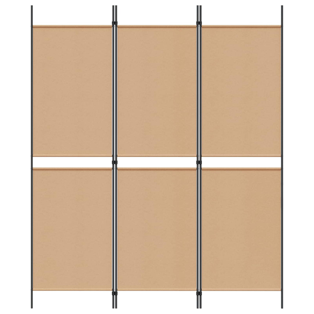 3-panel rumdeler Beige 150 x 180 cm Stof