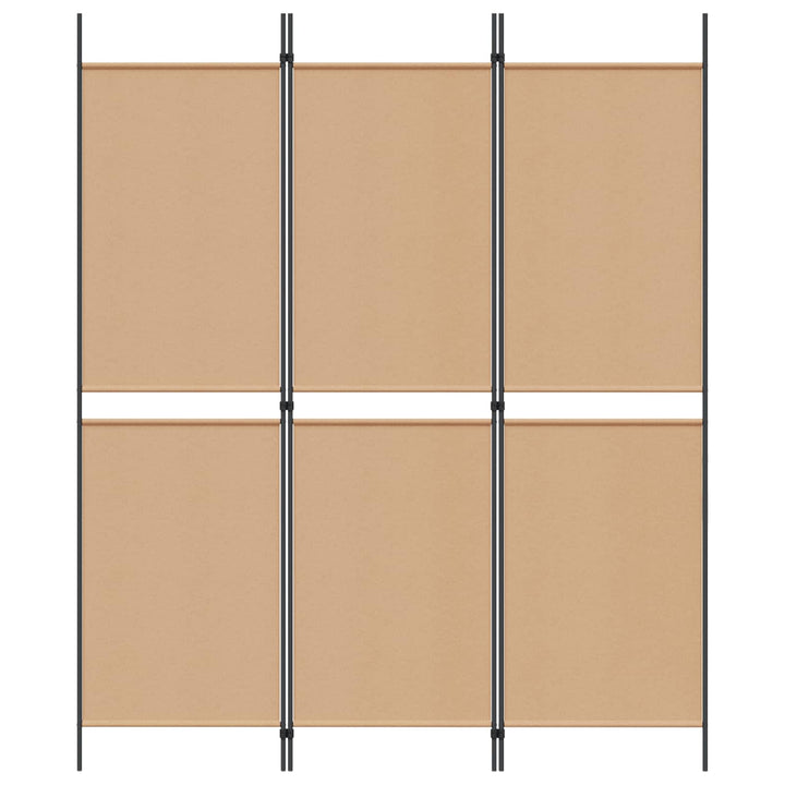 3-panel rumdeler Beige 150 x 180 cm Stof