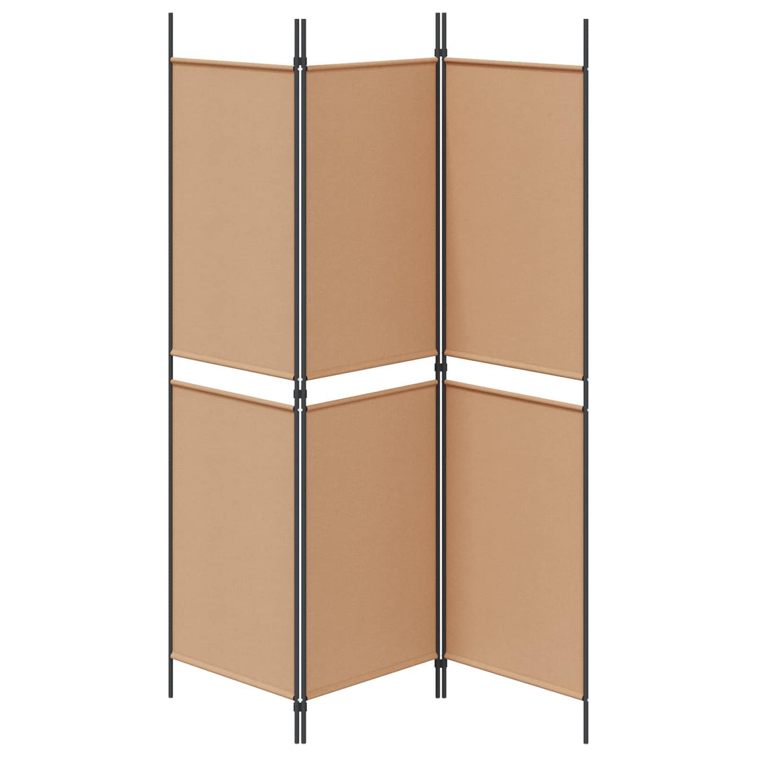 3-panel rumdeler Beige 150 x 180 cm Stof