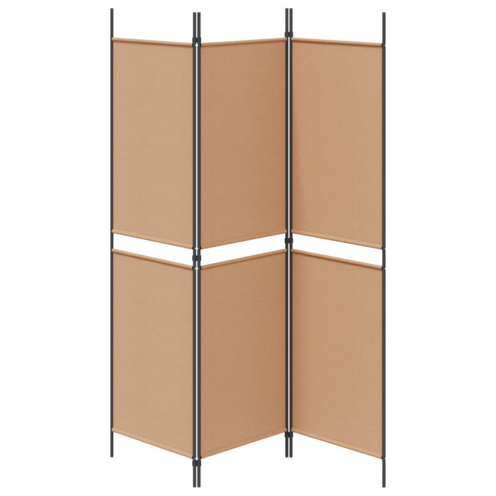 3-panel rumdeler Beige 150 x 180 cm Stof