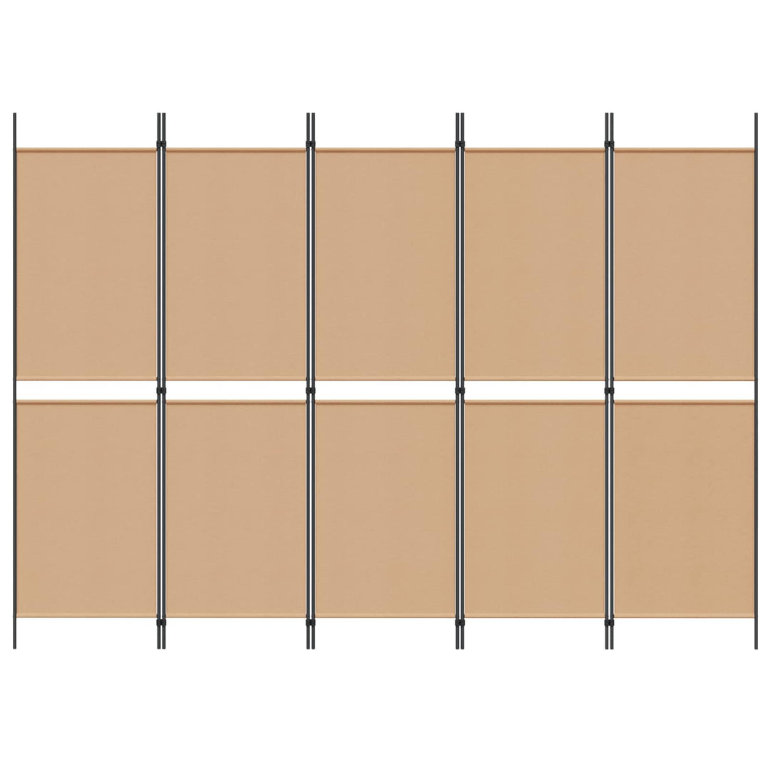 5-panel rumdeler Beige 250 x 180 cm Stof