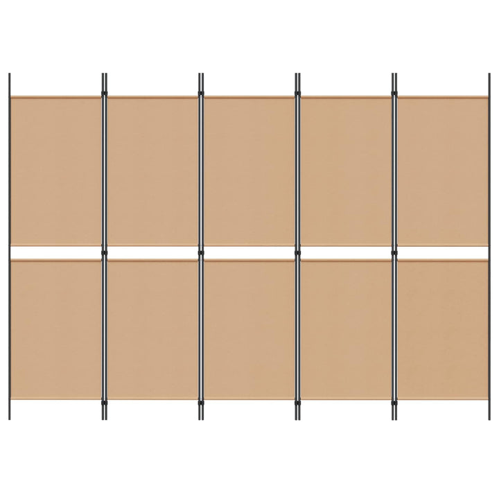 5-panel rumdeler Beige 250 x 180 cm Stof