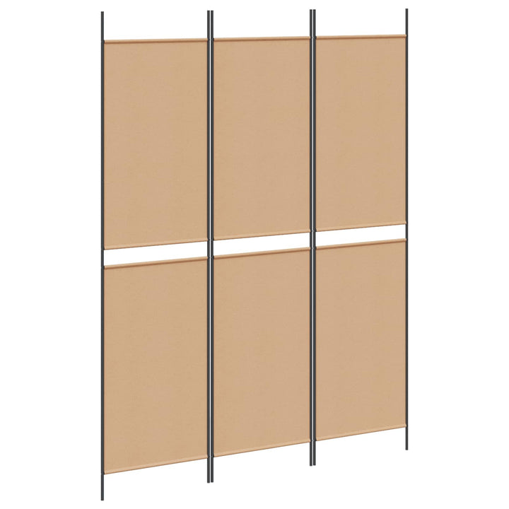 3-panel rumdeler Beige 150 x 200 cm Stof