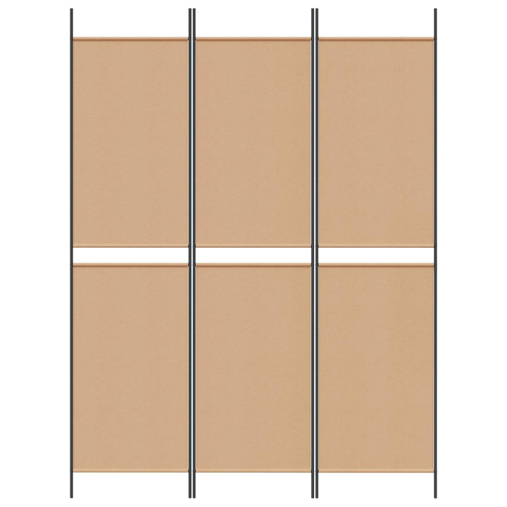 3-panel rumdeler Beige 150 x 200 cm Stof