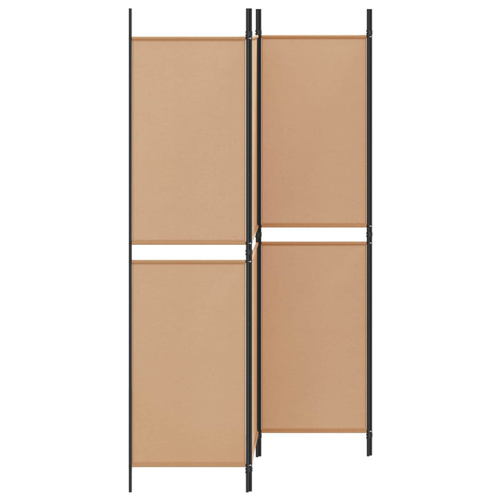 4-panel rumdeler Beige 200 x 200 cm Stof
