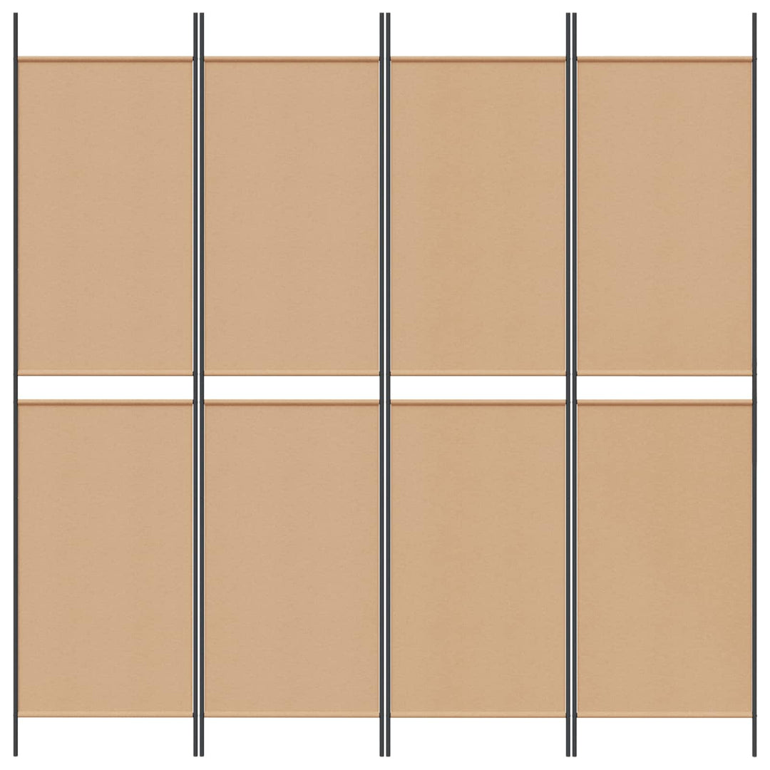 4-panel rumdeler Beige 200 x 200 cm Stof