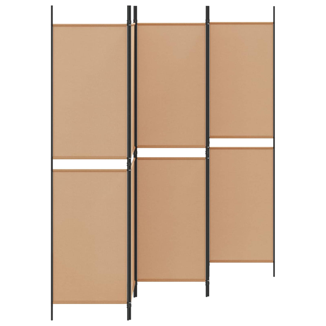 5-panel rumdeler Beige 250 x 200 cm Stof
