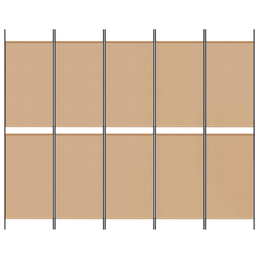 5-panel rumdeler Beige 250 x 200 cm Stof