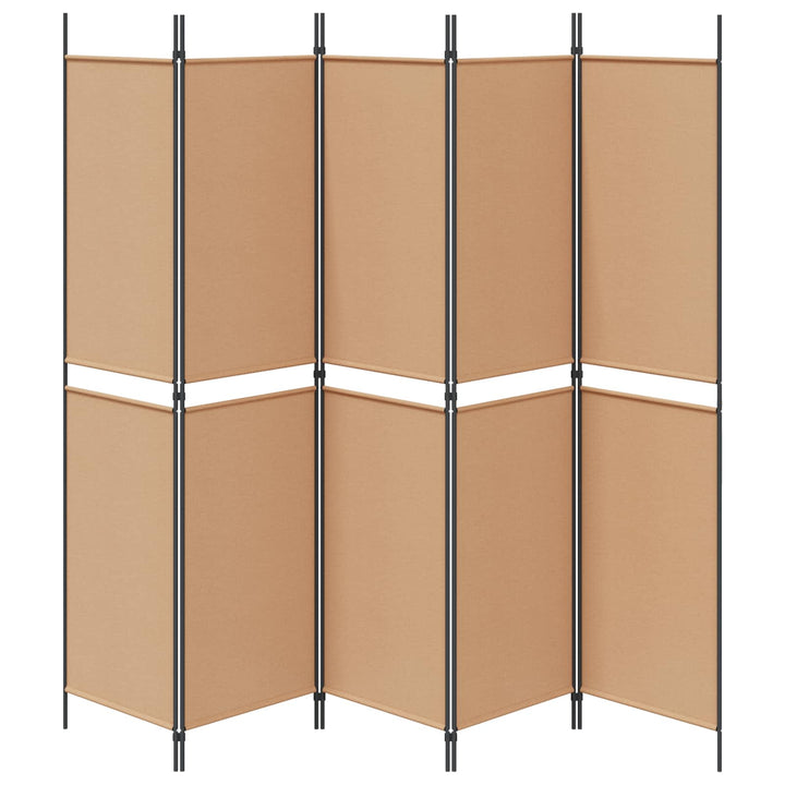 5-panel rumdeler Beige 250 x 200 cm Stof