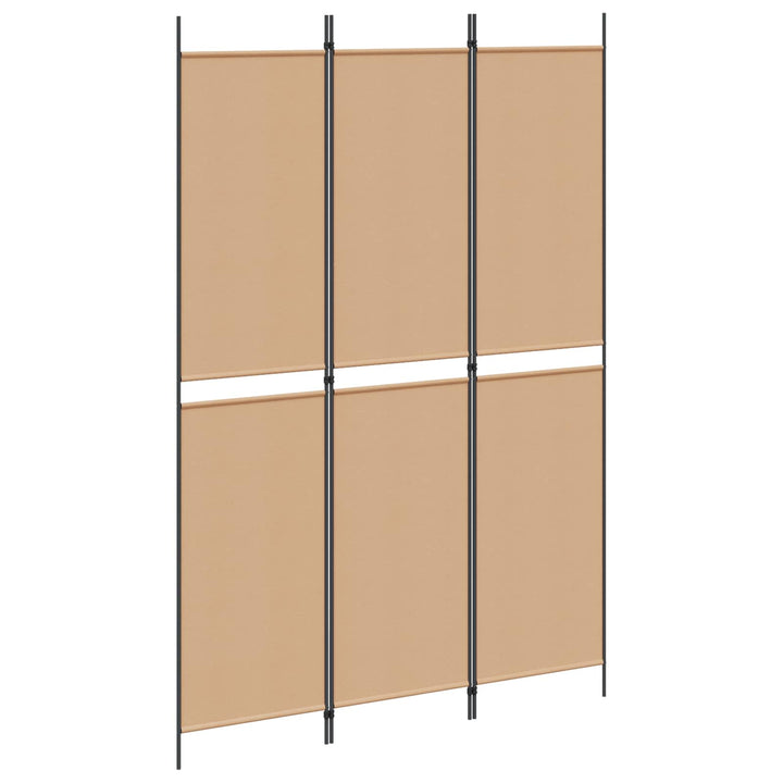 3-panel rumdeler Beige 150 x 220 cm Stof