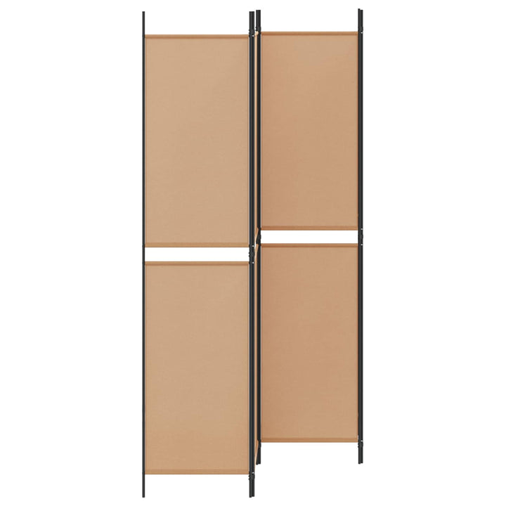 4-panelet rumdivider Beige 200 x 220 cm Stof