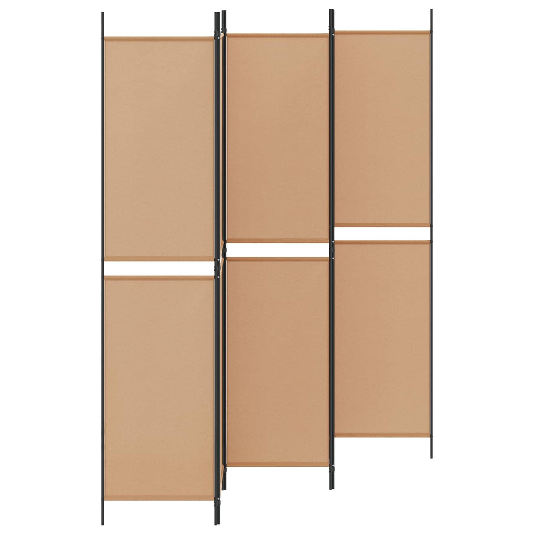 5-panel rumdeler Beige 250 x 220 cm Stof