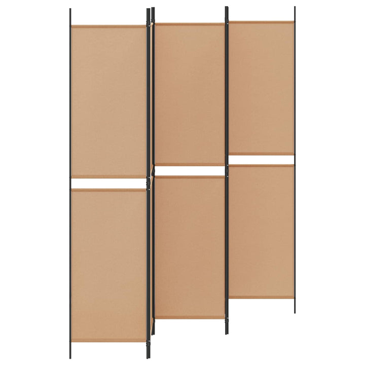 5-panel rumdeler Beige 250 x 220 cm Stof