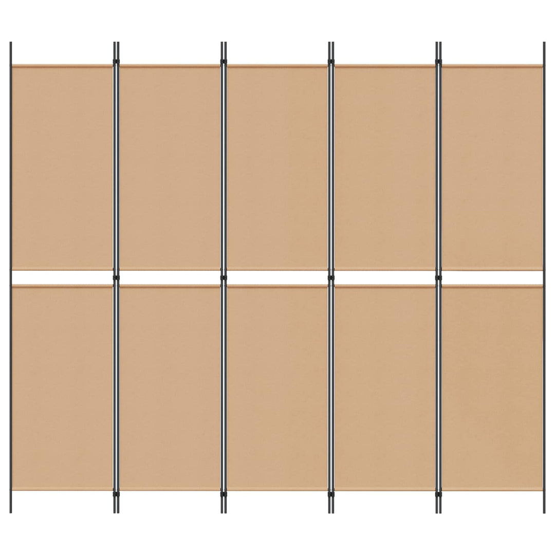 5-panel rumdeler Beige 250 x 220 cm Stof