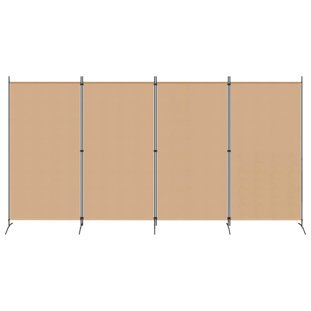 4-panel rumdeler Beige 346 x 180 cm Stof
