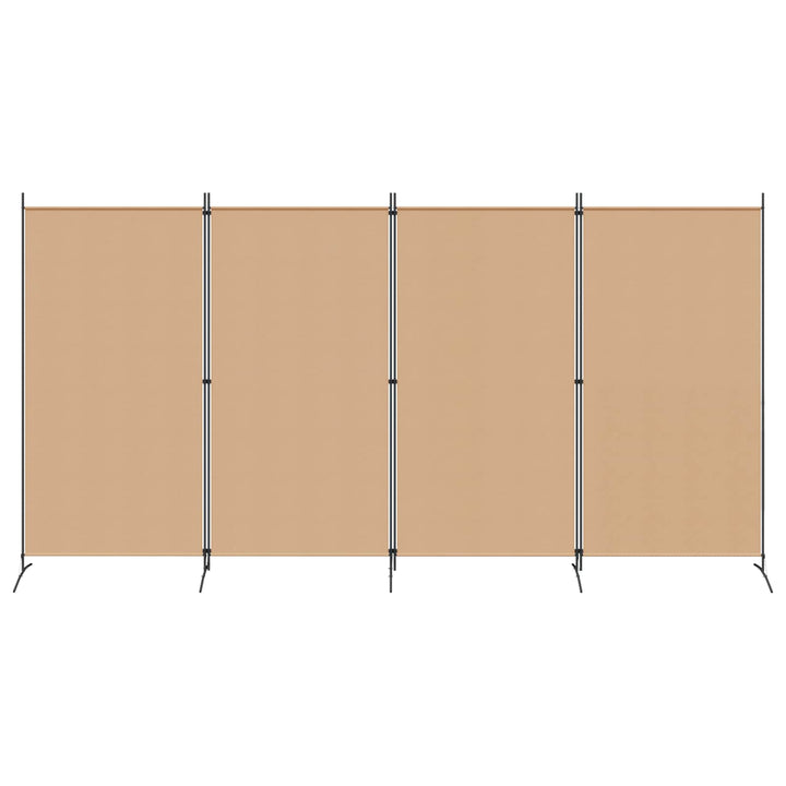 4-panel rumdeler Beige 346 x 180 cm Stof