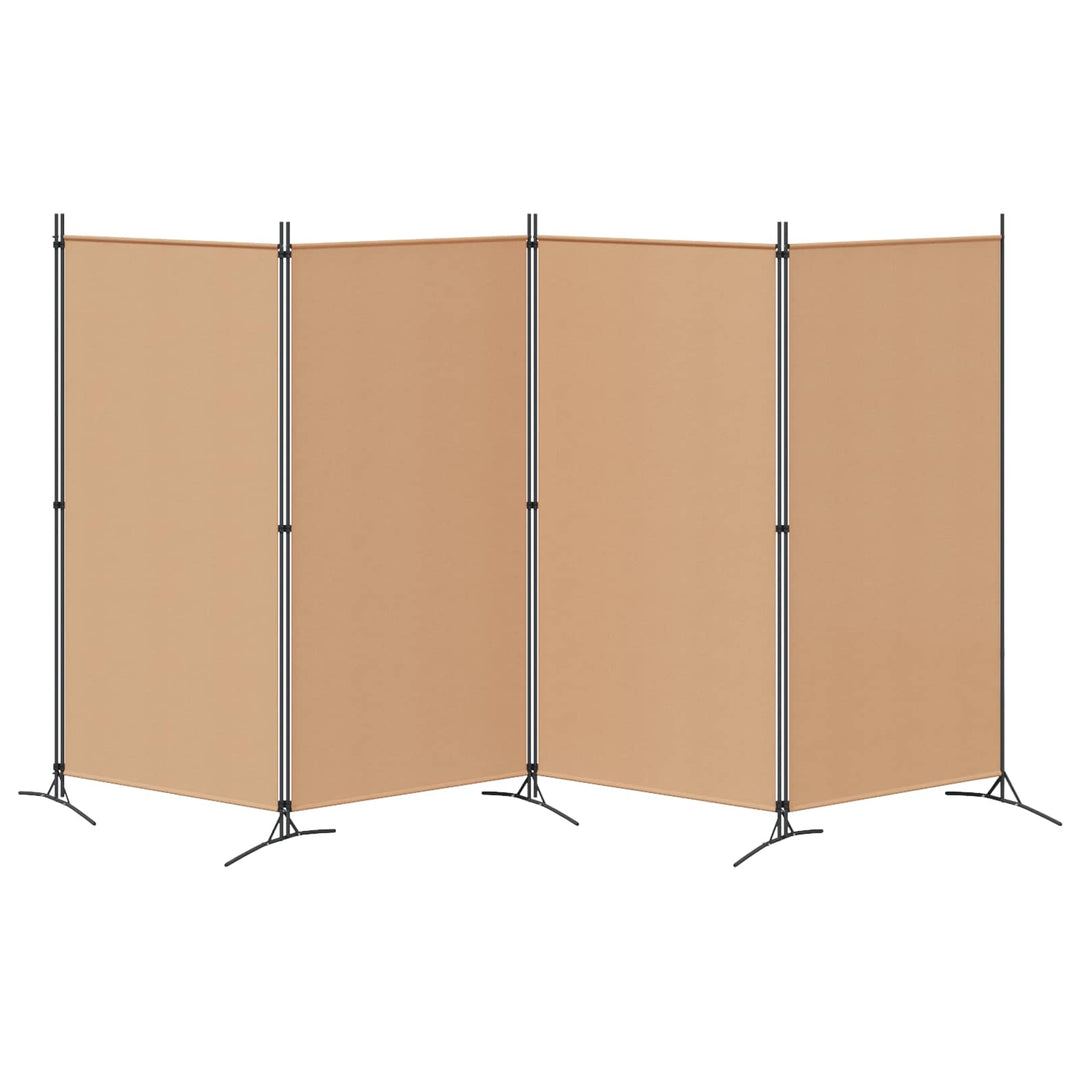 4-panel rumdeler Beige 346 x 180 cm Stof