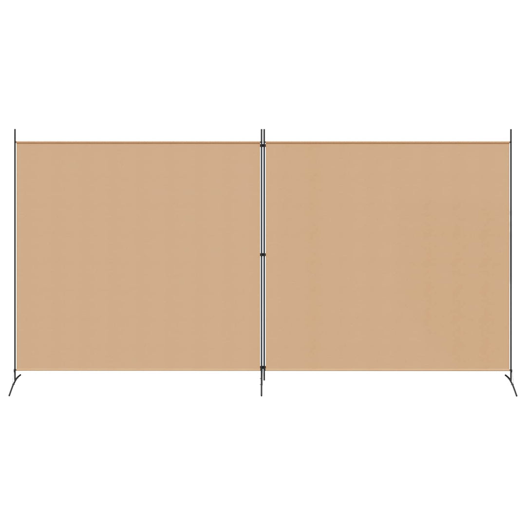 2-panels rumdeler Beige 348 x 180 cm Stof