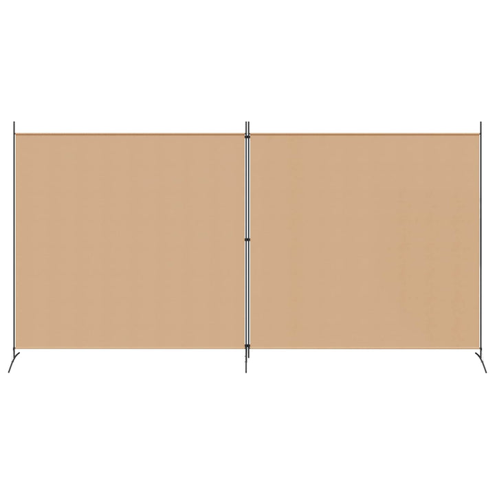 2-panels rumdeler Beige 348 x 180 cm Stof