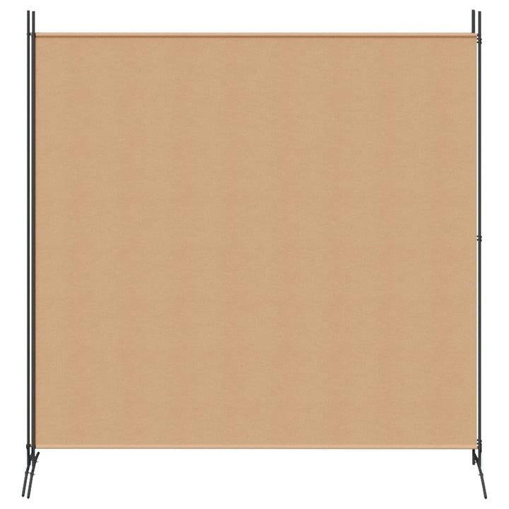 2-panels rumdeler Beige 348 x 180 cm Stof