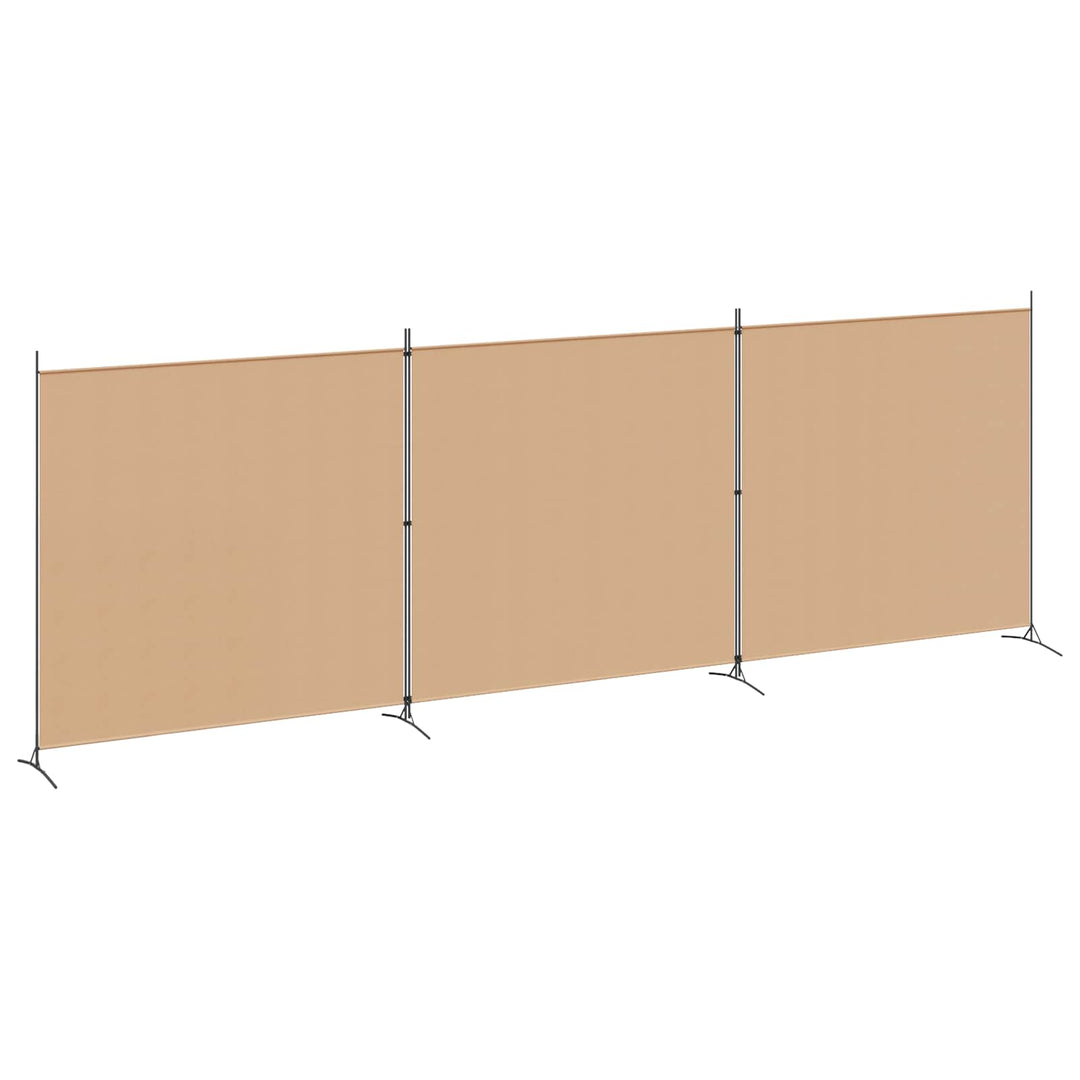 4-panel rumdeler Beige 525 x 180 cm Stof