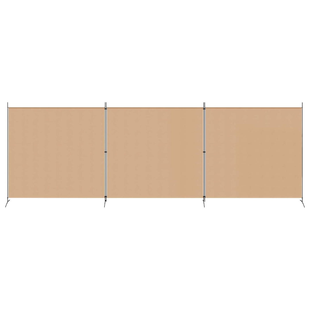 4-panel rumdeler Beige 525 x 180 cm Stof