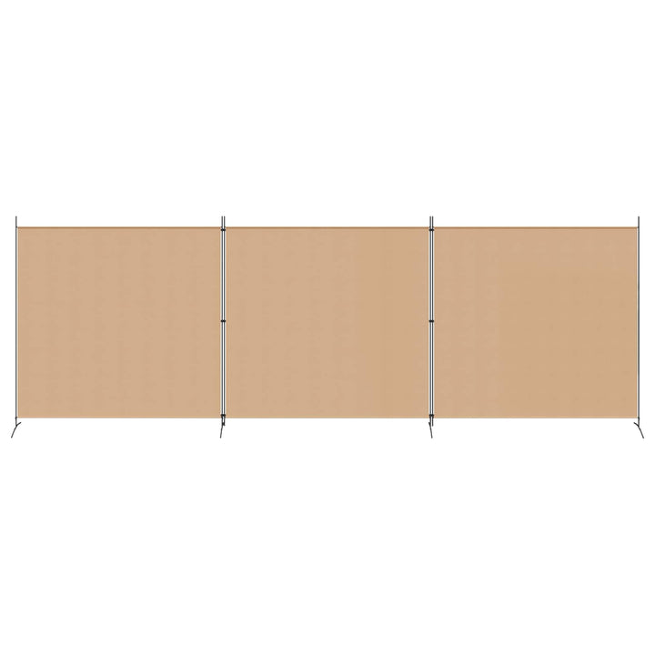 4-panel rumdeler Beige 525 x 180 cm Stof