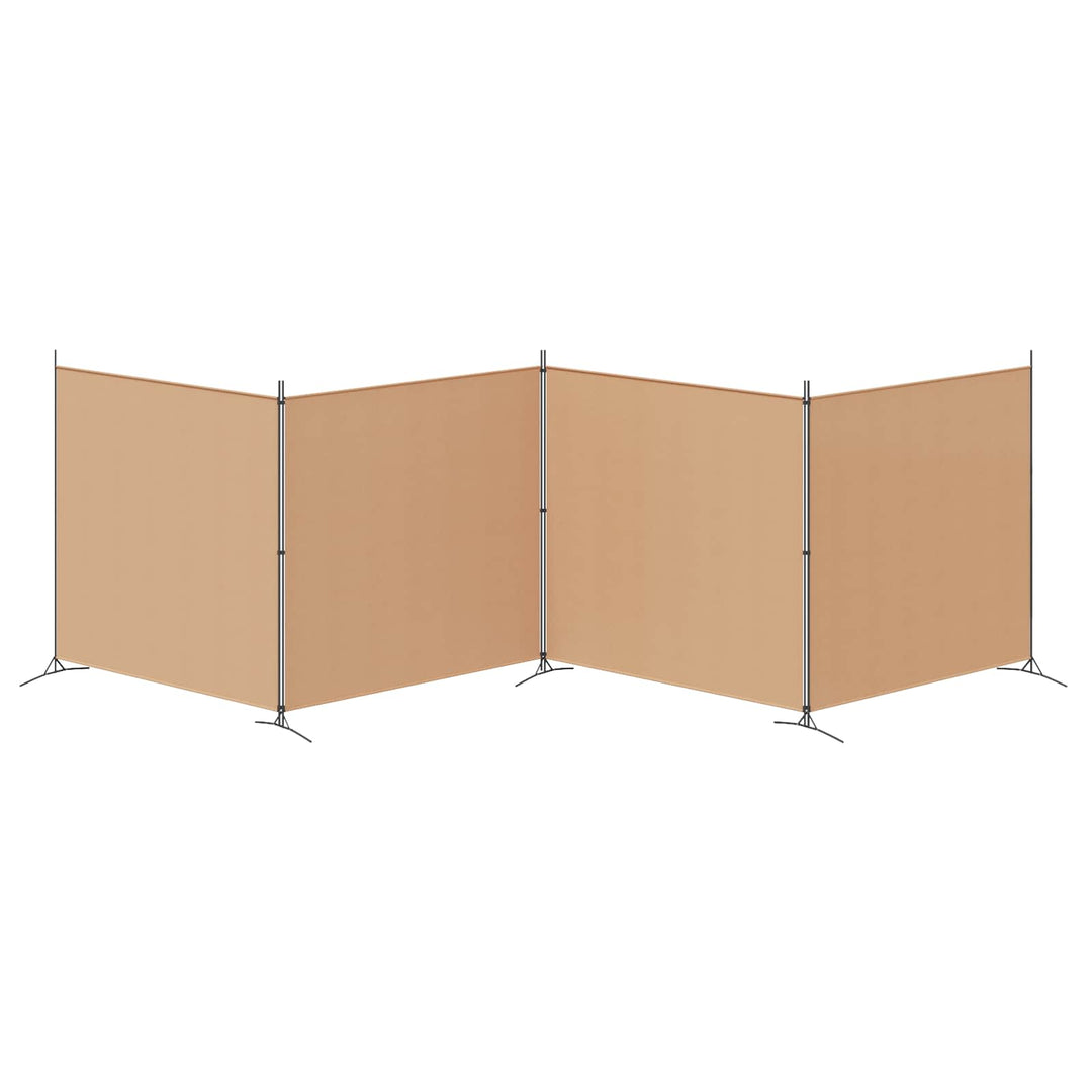 4-panel rumdeler Beige 698 x 180 cm Stof